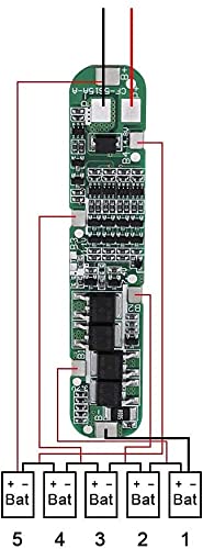 Image of DHRUVPRO BMS 5S 15A 18.5V BMS Balance Common Port Charge Protection Board 3.7 LI-ION Cell