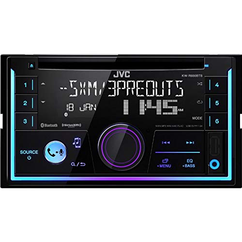 Jvc Magnet Kw-R930Bt Double Din Car Cd Am/Fm Player Receiver With Bluetooth/Iphone/Android + Magnet Phone Holder #TOP3