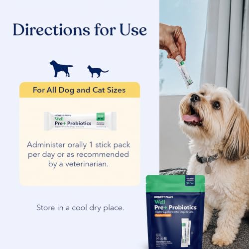 Probiotics for Dogs, Digestive Health Powder with Prebiotic, Pumpkin, 30ct - Image 5