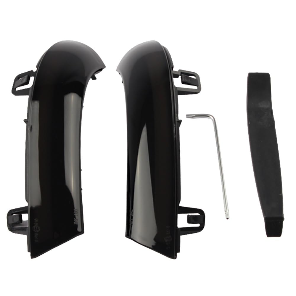 SYLTER Intermitentes AutomóViles Intermitentes Espejo Led Que Fluyen con Luz Amarilla Única Carcasa Negra para VW para 5 para MK5 2003-2008 Accesorios Coche Intermitente Espejo Lateral
