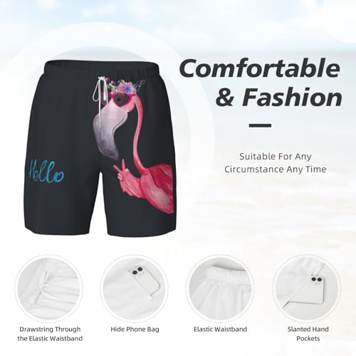 Short de bain respirant et séchage rapide Hello Glasses motif été - 5