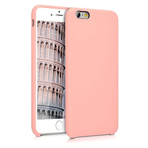 kwmobile Coque Compatible avec Apple iPhone 6 Plus / 6S Plus - Housse de téléphone Protection Souple en TPU Silicone - Or Rose
