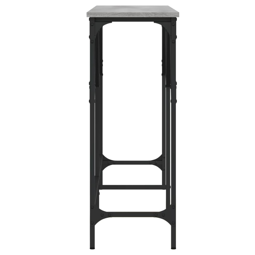 Gecheer Tavolo consolle da corridoio con 2 cassetti, tavolini ausiliari, tavolo da ingresso stretto e credenza di ingresso per soggiorno, corridoio, ingresso grigio sonoma 100 x 34,5 x 75 cm