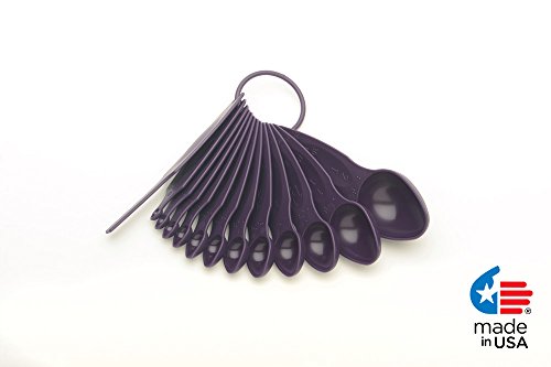 POURfect 13pc Measuring Spoon Set - Dark Plum/Purple