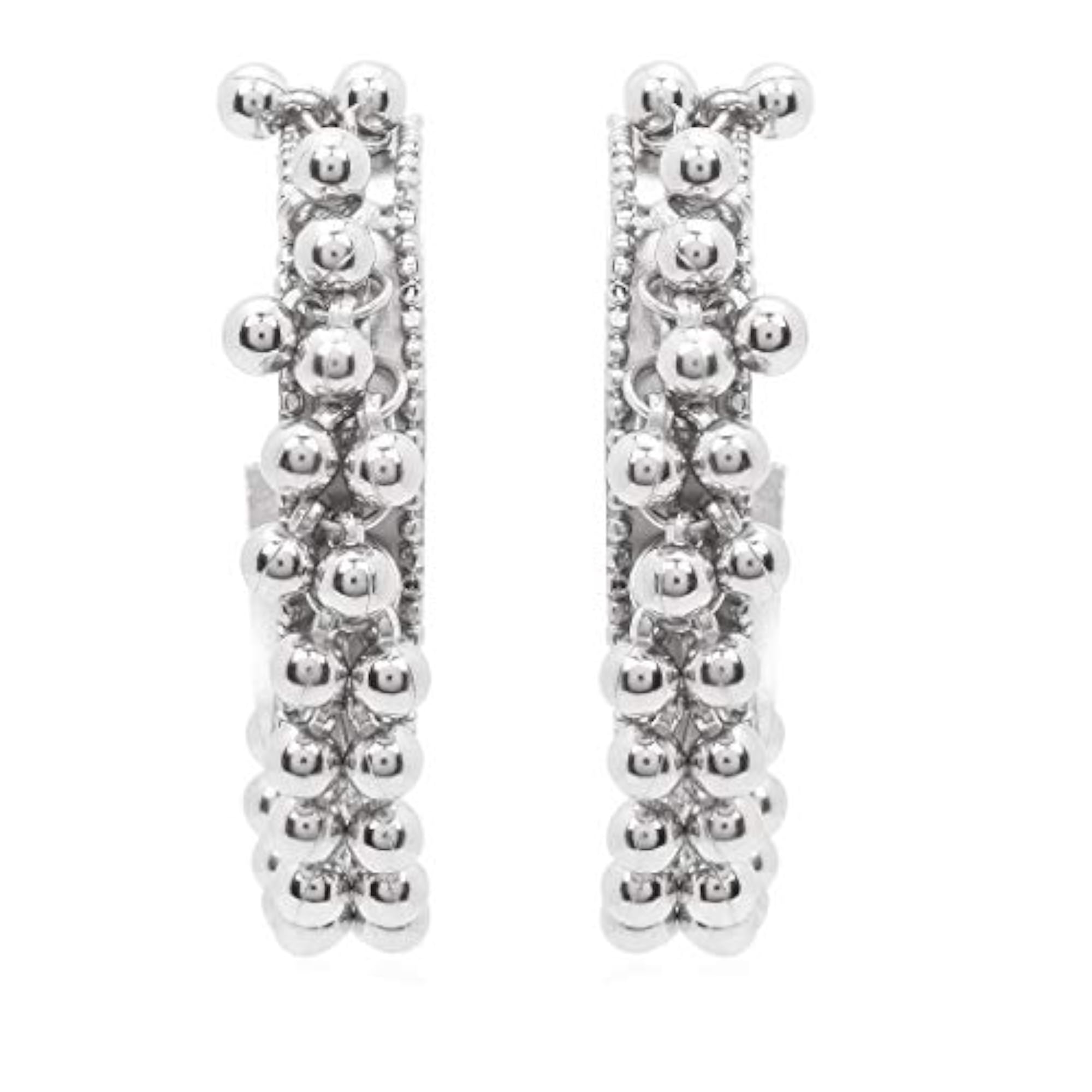 German Silver Oxidised Ghoongroo Necklace Set with Earrings