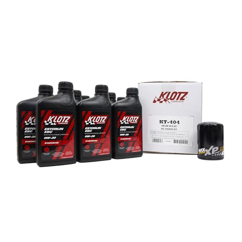 Klotz 0W-20 Kit de cambio de aceite GM 8 QT