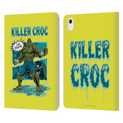 Housse en cuir iPad Air 11 Batman design Killer Croc finition premium