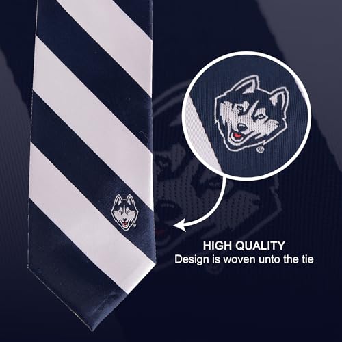 Desert Cactus UConn University of Connecticut Tie Huskies, 100% Polyester, with Logo