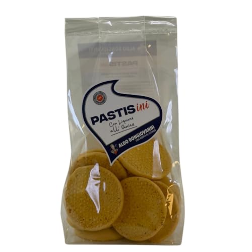 BONGIOVANNI FARINE E BONTA' NATURALI Biscotti al Pastis | Biscotti Artigianali | Biscotti con Anice Senza Glutine | Confezione da 150 gr