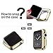HANKN Case for Apple Watch Series 6 5 4 Se 44mm Case, Plated Shiny Soft TPU Wireless Charging Compatible Shockproof Cover Iwatch Bumper [NO Front Screen Protector] (Gold, 44mm)