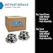 TRQ Front Left and Right Wheel Bearing and Hub Assembly 2 Piece Set for REAR WHEEL DRIVE MODELS ONLY Compatible with 05-15 Pre Runner 2WD 03-23 Toyota 4Runner 2WD 07-14 FJ Cruiser 2WD 16-23 Tacoma 2WD