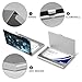 VstaDank Ghost Castle Business Card Holder Fashion Aluminum Alloy Flip Cover Credit Card Holder High End Professional Name Cards Case Exquisite Pocket Metal Cards Holder for Work