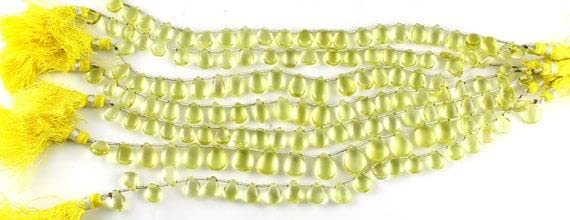 Perles Lemon az Plain Beads : Offrez un Rang de Quartz Prêt pour Créer un Cadeau Unique