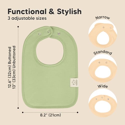 KeaBabies 8-Pack Toddler Drool Bibs for Boy, Girl and 8-Pack Baby Bibs - Soft Cotton Drooling Bib for Kids, Infant, Babies - Teething Drool Catcher2