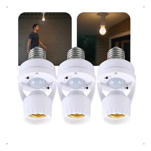 Soquete com Sensor de Presença E27 110V/220V – Detecção de Movimento 360° para Lâmpadas, Automático, Ideal para Iluminação Residencial e Comercial (3)