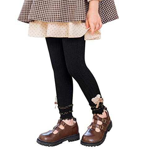 KAGAYD Girls Leggings Cotton Full Length Leggings Soft Comfortable Footless Leggings Stretchy Tights Pants