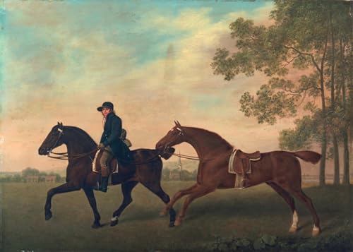 George Stubbs Art Reproduction Toile Deux hacks Impression d'affiches 60x90cm