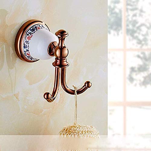 Porte-manteau mural crochet doré patère de rangement pour couloir et chambre