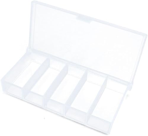 Artes Artesanía Costura Organización Caja de transporte de almacenamiento Cajas Organizadores transparente Beads Tackle 135lm