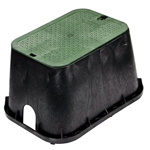 NDS 113BC1PK 14 in. X 19 in. Rectangular Standard Series Valve Box and Cover, 12 in. Height...