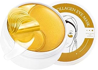 Under Eye Patches, 24K Gold Under Eye Masks for puffy eyes, Eye Care Gel Pads, Anti Aging Treatment, For Brightens & Reducing Wrinkles, Dark Circles, Eye Bags and Puffiness (30 Pairs)