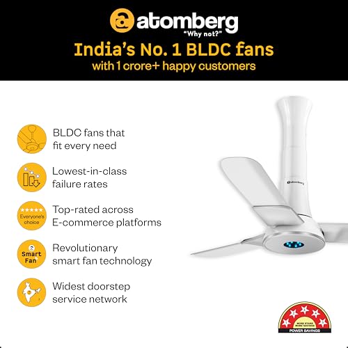 atomberg Store atomberg Studio+ 950mm BLDC Ceiling Fan with Remote - Image 6