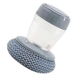 Soap Dispensing Kitchen Scrubbers NonAbrasive Brush for Pots and Pans for Chefs and Homemakers Kitchen Pots