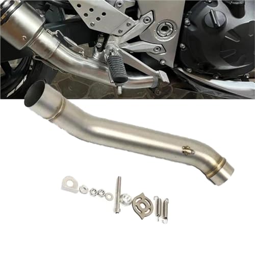 Échappement intermédiaire de moto Kawasaki Z750 inox réduction des vibrations