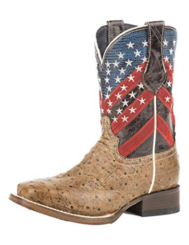 Girls' Amber Waves Western Boot Square Toe - 09-018-7001-0160 BR 9 D