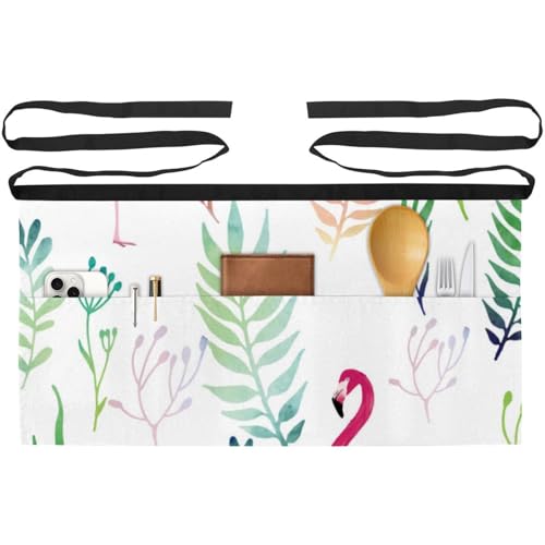 Demi-tablier pour cuisine restaurant et nettoyage lot de 3 poches bistrot
