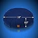 Seat Of Your Soul Meditation Cushion Navy – 10 Colors Round Yoga Pillow; Zipper Organic Cotton Zafu Cover & Extra Liner to Adjust USA Buckwheat Hulls; Floor Pouf for Sitting Kids, Men or Women