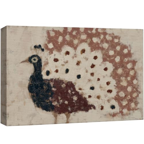 wall26 Canvas Print Wall Art Peacock for Living Room