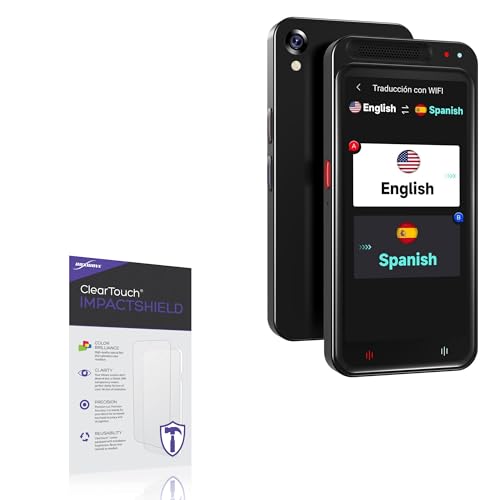 BoxWave Screen Protector Compatible with FICALLO Z6 Language Translator (4.1 in) - ClearTouch ImpactShield (2-Pack), Impenetrable Screen Protector Flexible Film