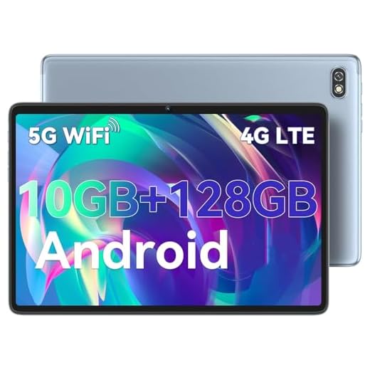 Blackview Android 12 Tablet, 10GB RAM 128GB ROM 1TB Expand 10 inch Tablet Tab 7 Pro, Octa-Core FHD 1920 * 1200 IPS Display 13MP Dual Camera Dual Band 5G WiFi Tablet Android, 6580mAh GPS Tablets, Gray