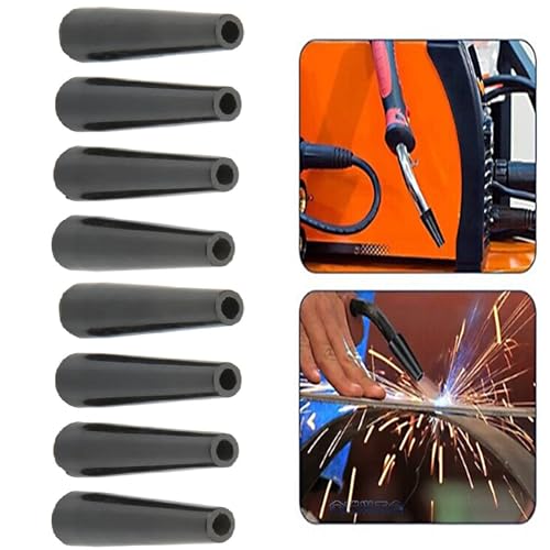 8 peças de bocal sem gás com núcleo de fluxo KP1939-1, peças de soldagem de autoproteção 100L MIG ac