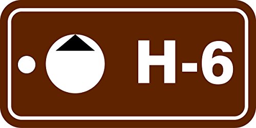 Plaquette H-6 Hydraulic Accuform TDF506VPM pour marquage de sécurité marron