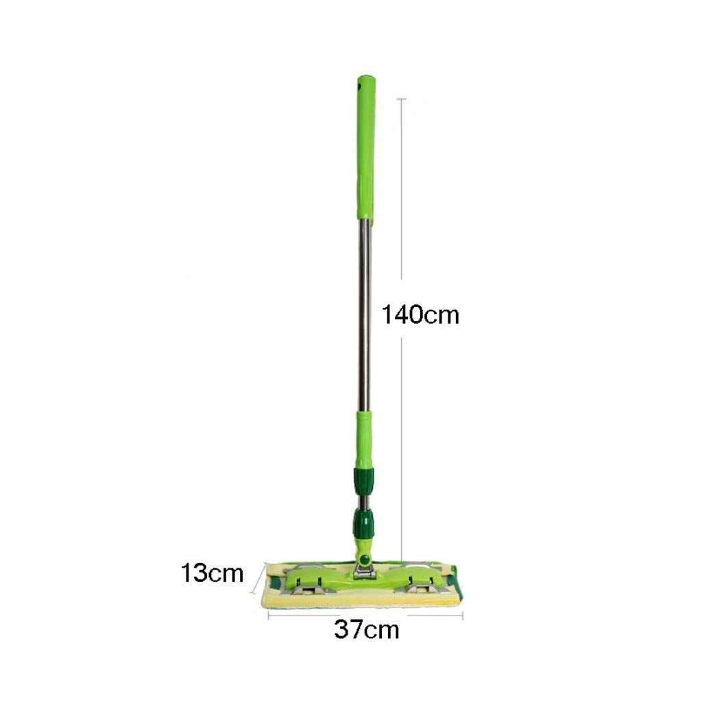 Trapeador de Microfibra Profesional Mango de Acero Inoxidable Almohadillas de trapeador Premium Paños de Microfibra Gratis