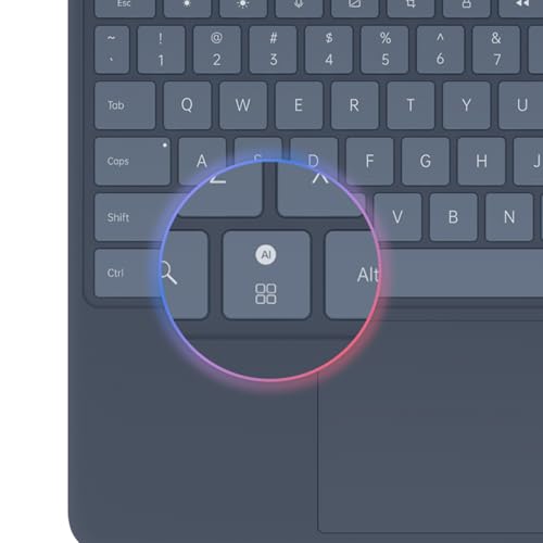 Image of OnePlus Pad 3 Smart Keyboard - Detachable Bluetooth Keyboard & Touchpad, Magnetic Attachment, Adjustable Angle (110-165), Full-Size Layout with AI Key & NFC File Transfer.