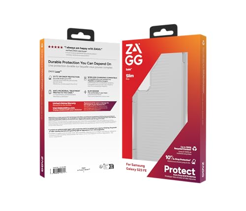 Coque Samsung S23 FE transparente ZAGG Luxe étui fin induction