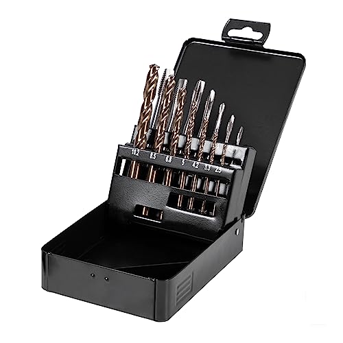 Jeu de tarauds machine STIER, HSS-E Co8, M3-M12, jeu de forets pour avant-trous, jeu de forets hélicoïdaux, professionnels, acier inoxydable, industrie