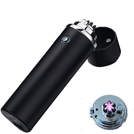 Triple Arc Plasma Lighter by Tesla Atomic -. Highest Power Ever. Windproof, USB Rechargeable. No Fuel or Butane. for Cigarettes, Pipes, Cigars, Candles Great Gift