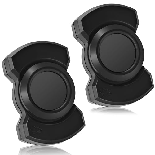 Image of 3-in-1 Fidget Spinner Toy for Adult Metal Slider Clicker Spinner Magnetic for Adult Men Office Desk Toy Stress Anxiety Relief ADHD Magnet EDC Cool Gadget Gifts Easter Basket Stuffer - 2PC Black