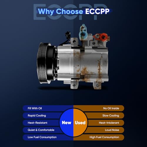 Image of ECCPP AC Compressor for Hyundai Sonata 2.5L 2.7L 1991-2005 | for Kia Optima Magentis 2.7L 2002-2006 Fast Cooling A /C Compressor for Car