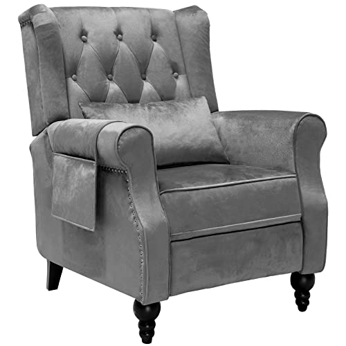 Sunrise Coast Push Back Recliner Chair, Grey #TOP11