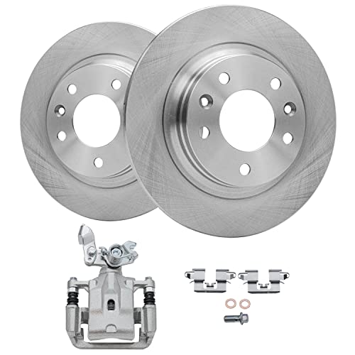 Image of Detroit Axle - Rear Brake Kit for Ford Fusion Lincoln MKZ Zephyr Mazda 6 | Mercury Milan, 11.02'' inch Disc Brake Rotors Brake Caliper Replacement
