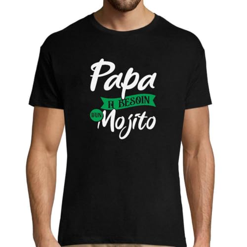 Idée Cadeau Papa Original : t-shirt homme mojito pour rompre la monotonie