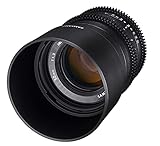 Montura para Fuji X Samyang V-CSC Mirrorless - Objetivo para videocámara para Fuji X (50mm T1.3 AS UMC CS), Negro