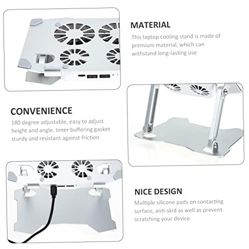 Soporte Ajustable para Portátil con Ventiladores OSALADI miniatura 6