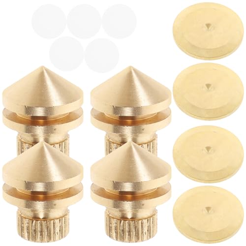 Pies de altavoces de torre en cobre dorado, juego de 4 picos de aislamiento de audio