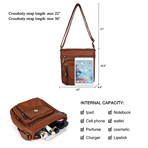 Image of Angel Kiss Crossbody Bags Faux Vegan Leather Shoulder Bags for Women Small Handbag with Adjustable Strap